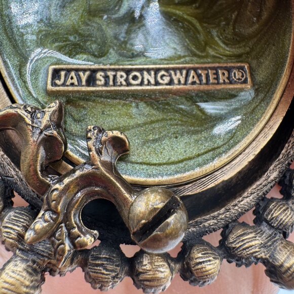 JAY STRONGWATER small oval frame ENAMEL Green SWAROVSKI CRYSTALS - Picture 9 of 12